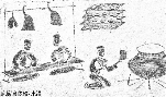 Brick stone rubbing of a butcher, Easter Han