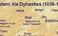 Map Western Xia (Xixia, Tangut)