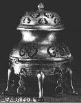 Silver incense burner, Tang